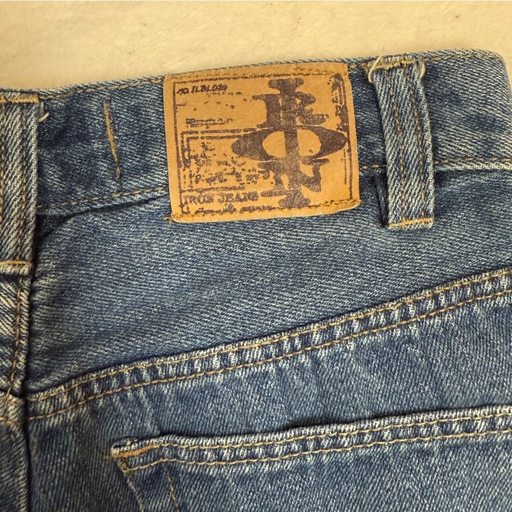 Y2K Baggy Jeans, Wide Leg, Mid Rise, Carpenter/Skater style, Petite/Ankle Crop - Picture 10 of 12